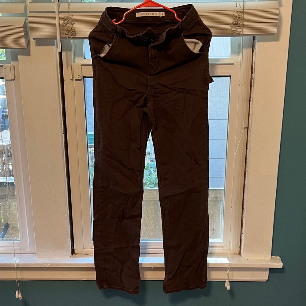 Tinseltown Brown Straight Leg Pants